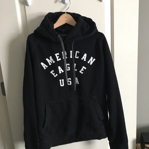 American Eagle USA Black Sweatshirt